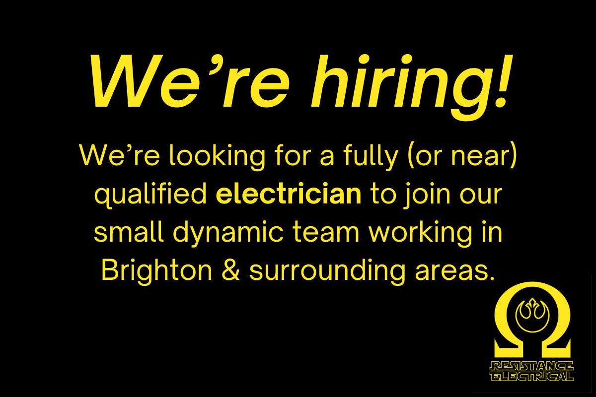 Electrician advert 2025