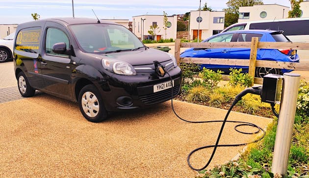 Resistance Electrical electric van and EV charger. May 2024.