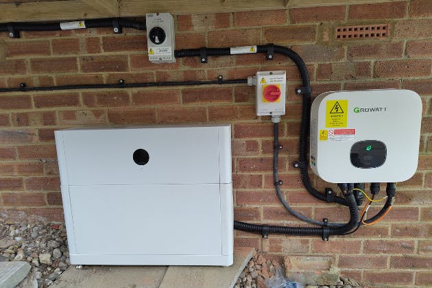 Battery storage and inverter installation Bevendean May 2025